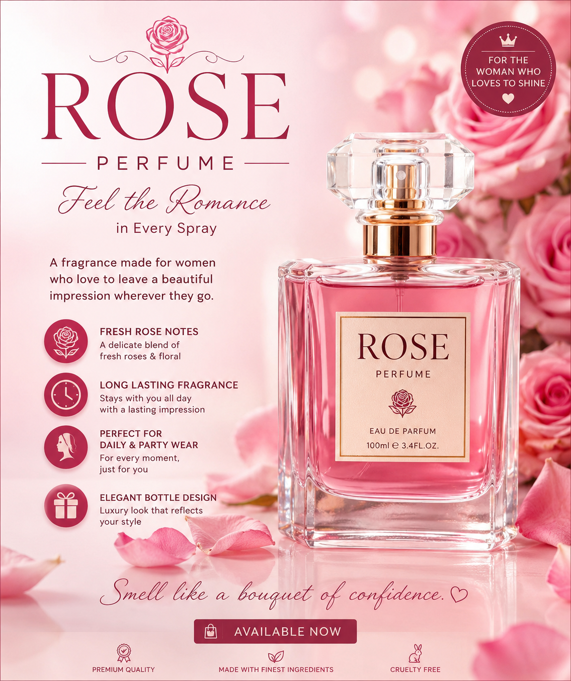 🌹 ROSE PERFUME — Feel the Romance in Every Spray 🌹